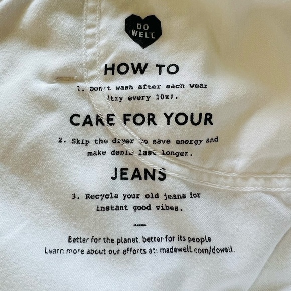 Madewell White Curvy High-Rise Skinny Crop Button-Front Jeans Women's 37P - Picture 13 of 15